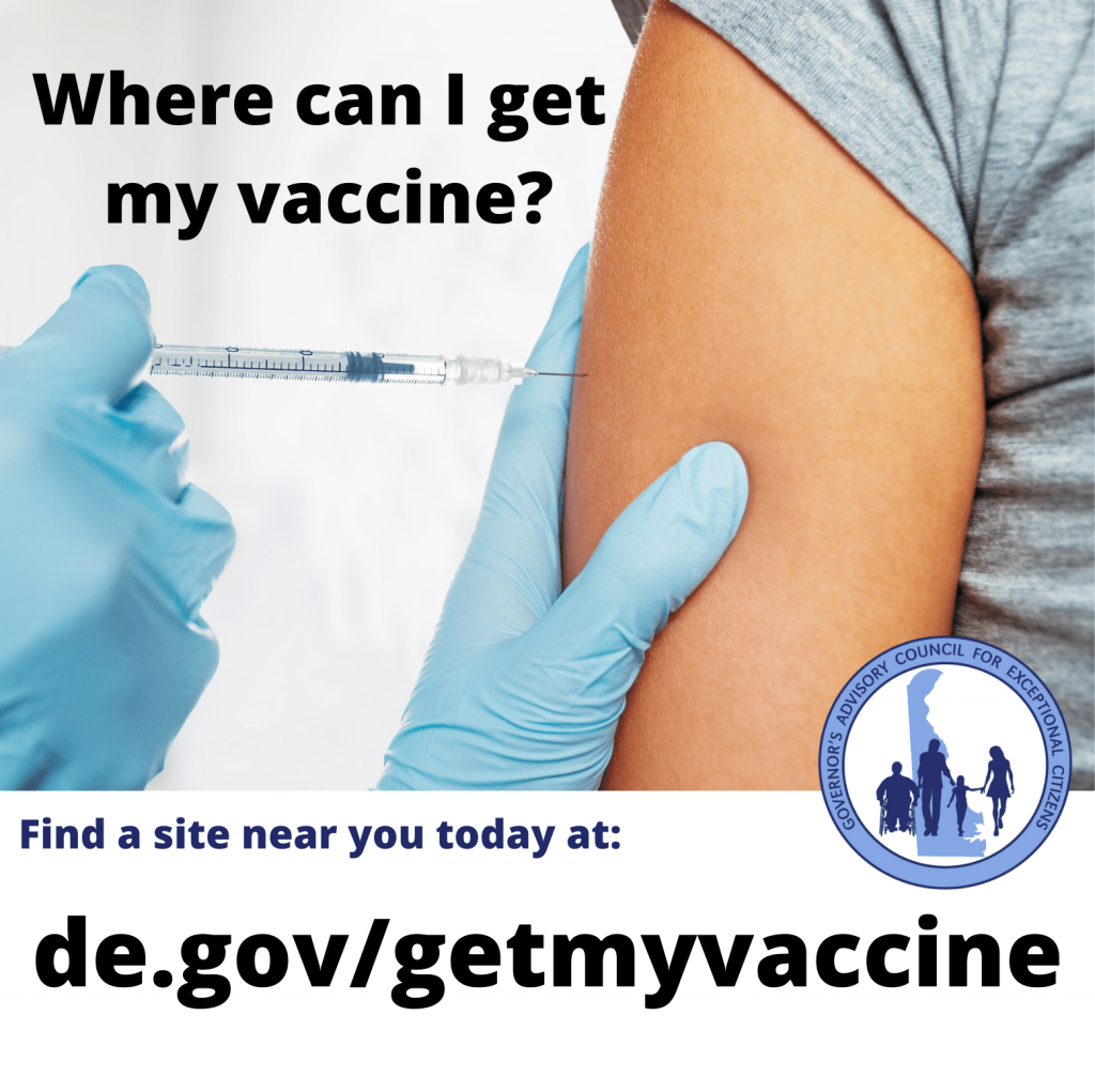Person getting a COVID vaccine