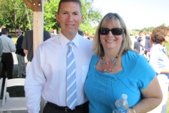 Photo of Event Speaker and Attendee