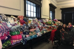 Photo of Blankets and Attendees at the 2017 Heart 2 Heart Hugs Event