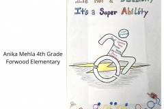 Anika Mehla 4th Grade Forwood Elementary