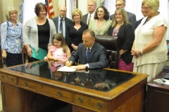 Photo of Governor Jack Markell Restraints and Seclusion Bill Signing, 2012